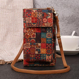 Natalia — Boho květinový ramenní kabelka