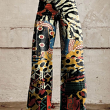 Casandra – Kalhoty se širokými nohavicemi v boho-chic stylu