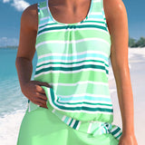 Narcisa – Relaxační pruhované tankini