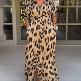 Felicia – Maxi šaty s leopardím vzorem
