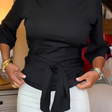 Daria – Elegantní top s mašlí v pase