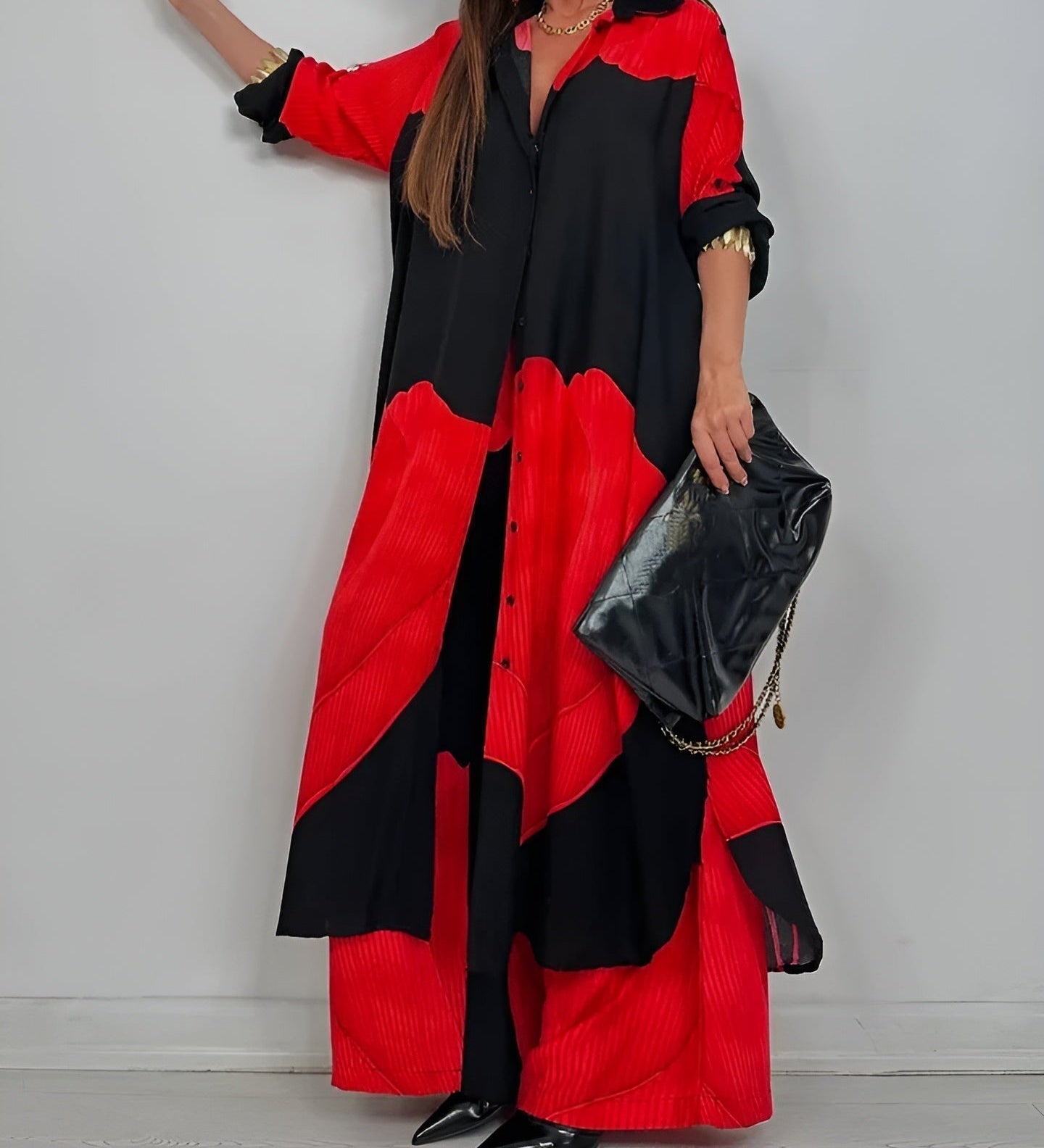 Ileana – Letní Chic Sada s Patchwork Vzorem