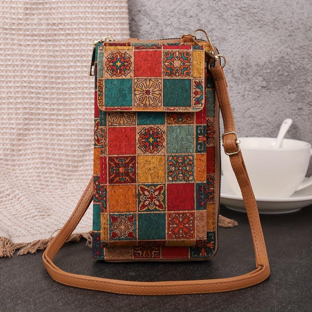 Natalia — Boho květinová kabelka přes rameno