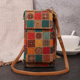 Natalia — Boho květinový ramenní kabelka