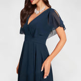 Ornella – Elegantní šaty v hluboké modré barvě