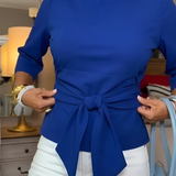 Daria – Elegantní top s mašlí v pase