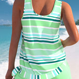 Narcisa – Relaxační pruhované tankini