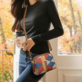 Clio — Mini crossbody kabelka patchwork