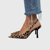 Isabelle – Slingback boty s leopardím vzorem