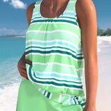 Narcisa – Relaxační pruhované tankini