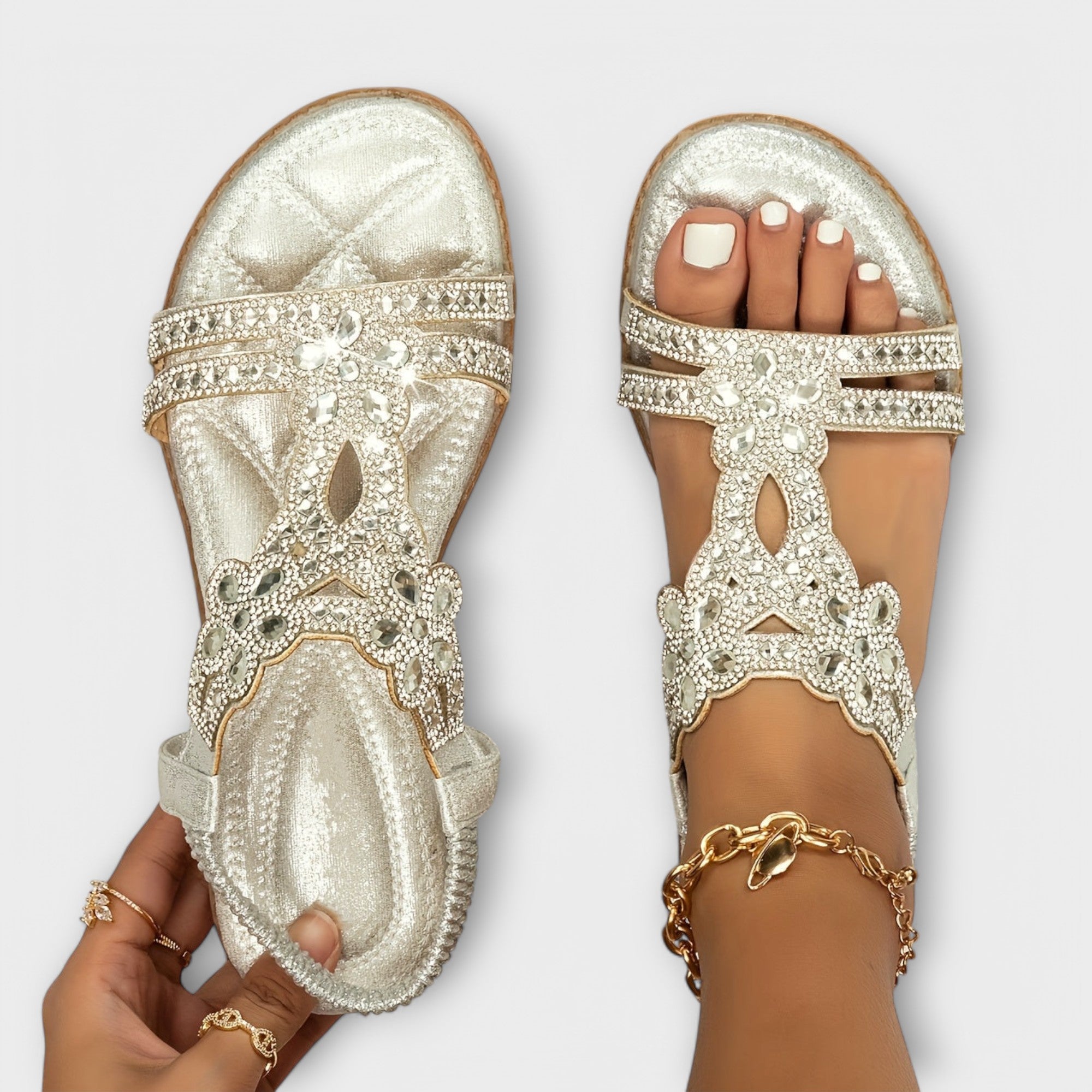 Marina – Boho sandály s pletenými pásky