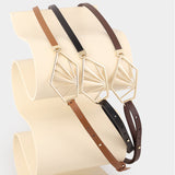 Adina – Minimalistický pásek s geometrickou sponou