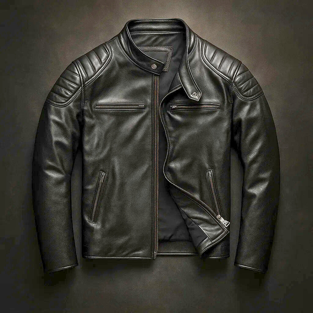 Luca – Kožená moto bunda s městským designem