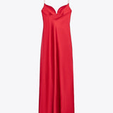 Gianina – Maxišaty ze saténu s elegantní splývavostí