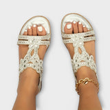 Marina – Boho sandály s pletenými pásky