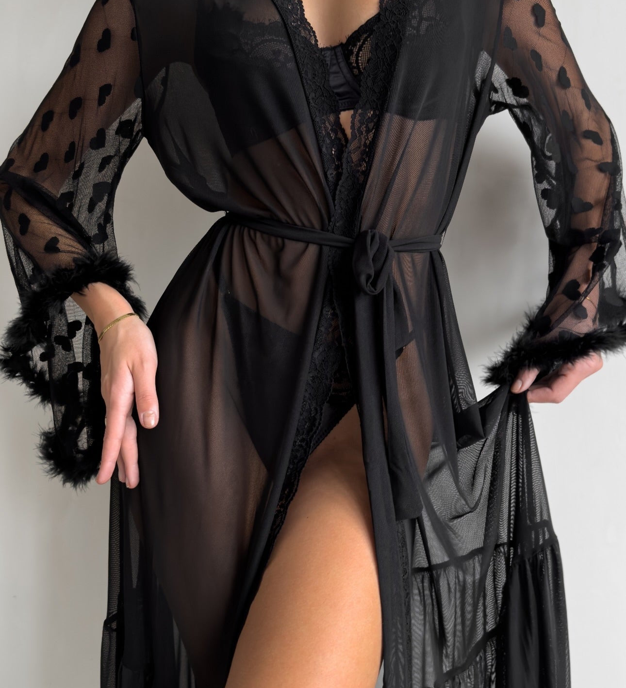 Ilinca – Kimonó z průhledné krajky