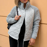 Roxana – Pletená patchworková bunda
