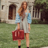 Corina — Retro Twist taška v Bleu-Rose