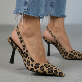 Isabelle – Slingback boty s leopardím vzorem