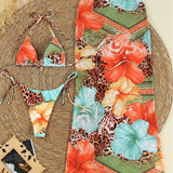 Daciana – Set Bikini Tropické 3 Kousky