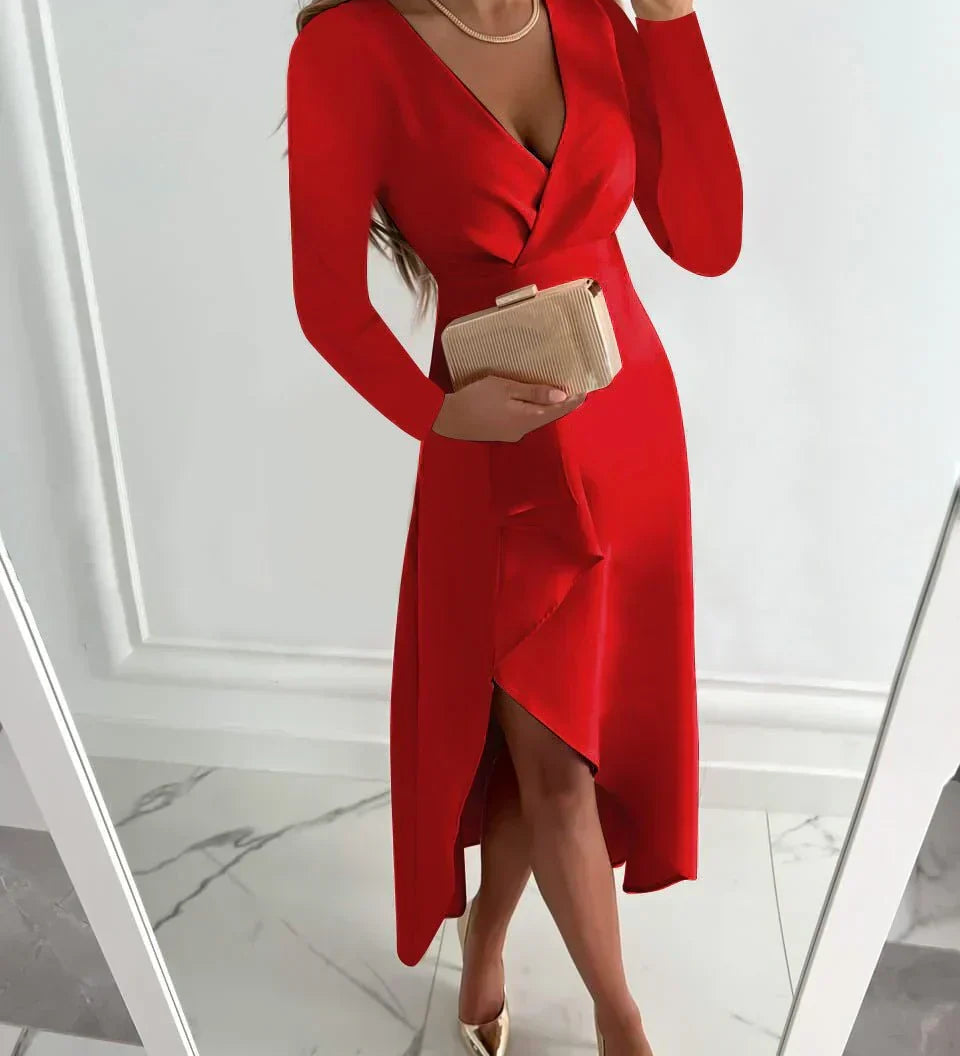 Mirabela – Elegantní Šaty s Plynulým Střihem