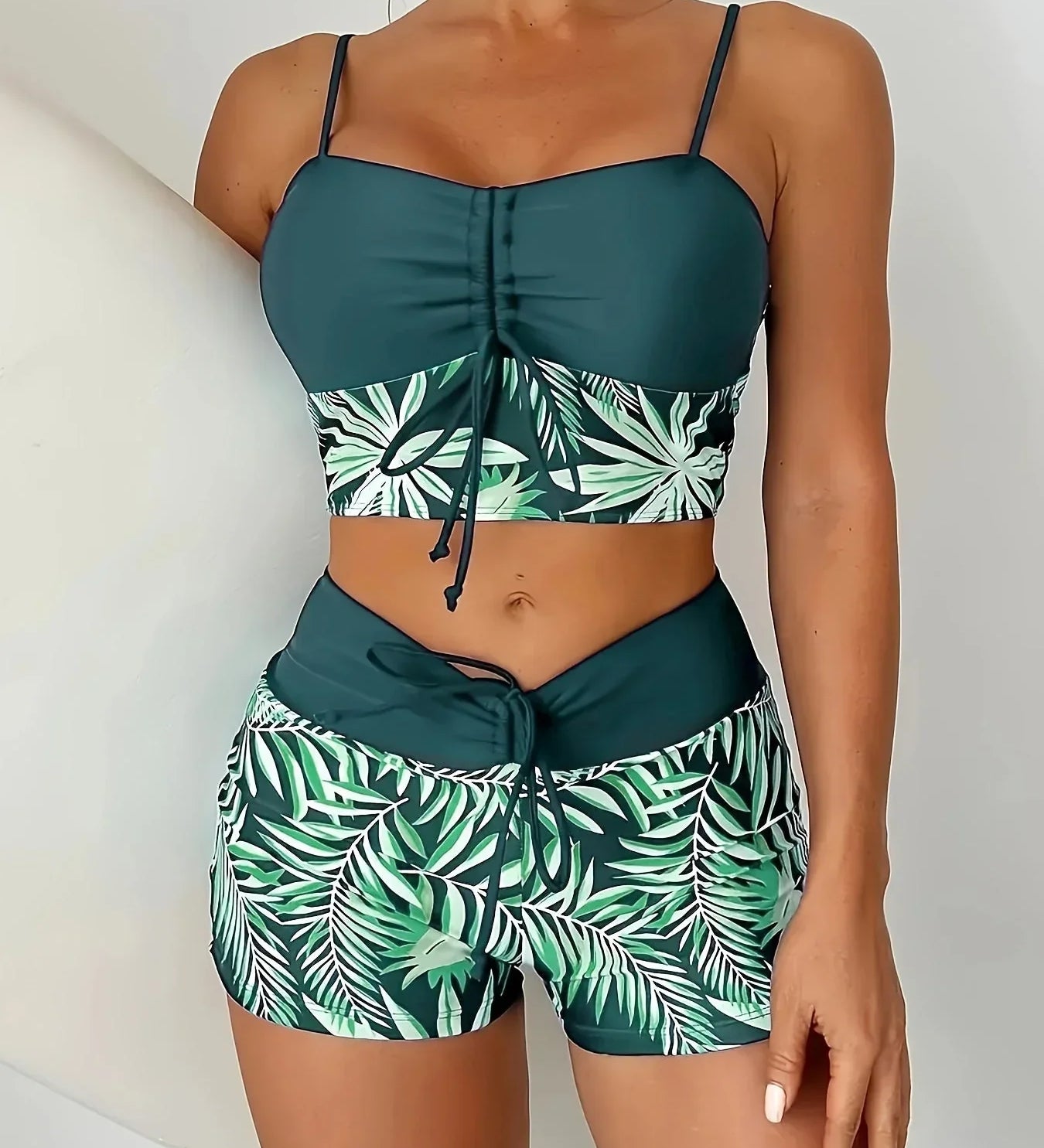 Oana – Dvoudílné bikiny s listovým potiskem