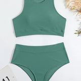 Octavia – Sportovní bikiny s vysokým pasem a elastickým materiálem