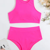Octavia – Sportovní bikiny s vysokým pasem a elastickým materiálem