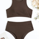 Octavia – Sportovní bikiny s vysokým pasem a elastickým materiálem