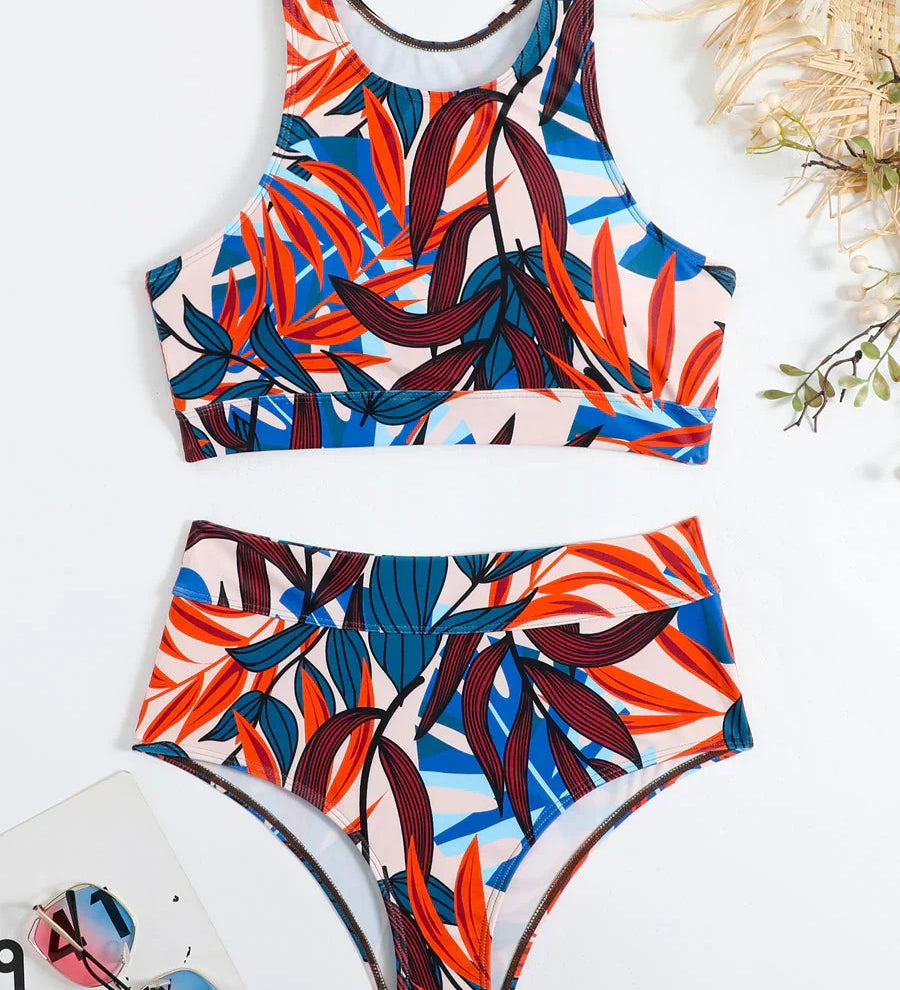 Octavia – Sportovní bikiny s vysokým pasem a elastickým materiálem