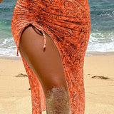 Dorina – Boho sada bikin s bandeau topem a plážovou sukní