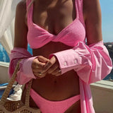 Corina – Bikini set with twist top and low-waist bottoms
