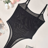 Corina – Body z průhledného síťovaného materiálu