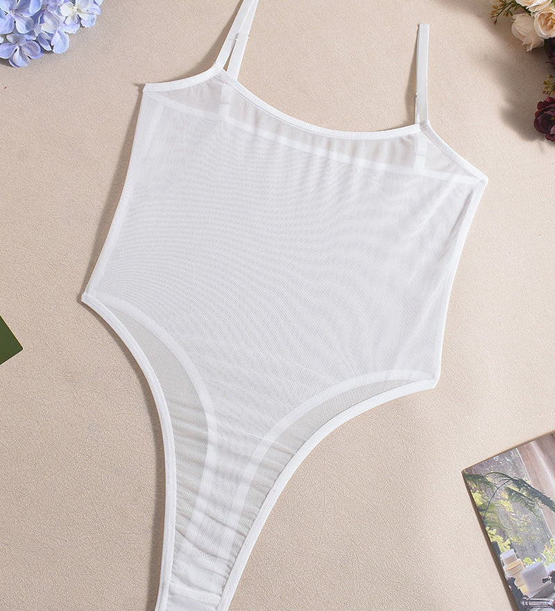 Corina – Body z průhledného síťového materiálu