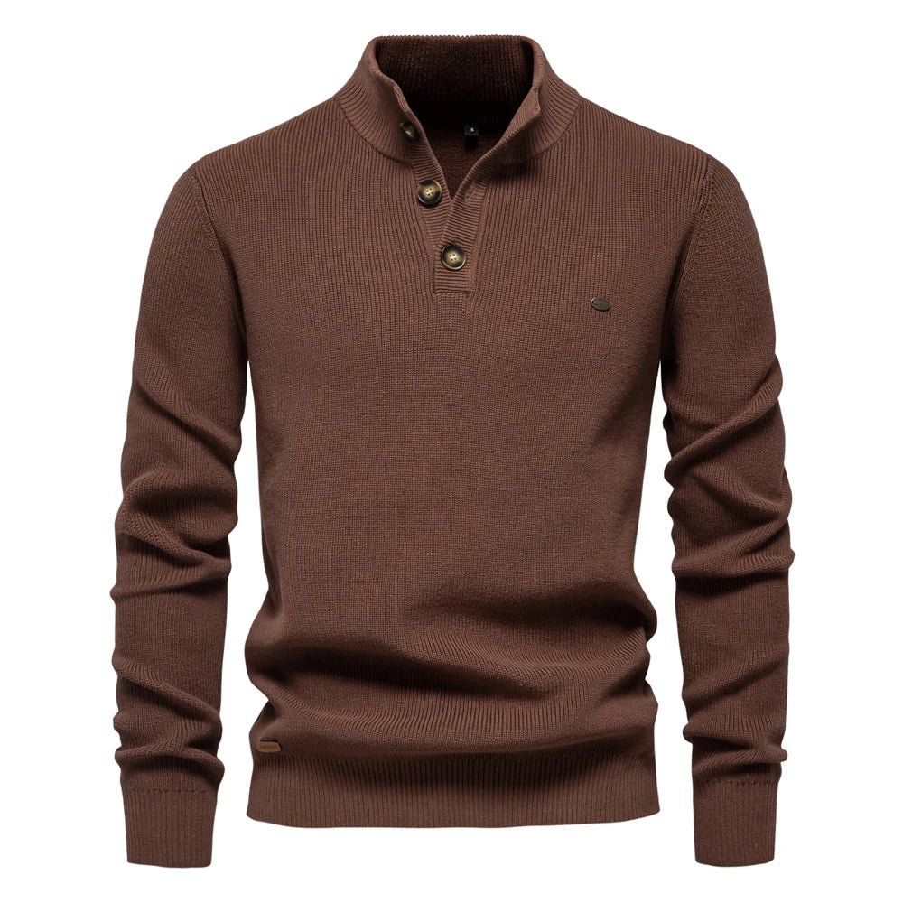 Juan | Elegantní pánský pulovr s knoflíkovým designem