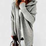 Davynne | Long hooded cardigan