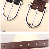 Doina – Classic brown belt with gold buckle