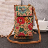 Natalia — Boho květinový ramenní kabelka