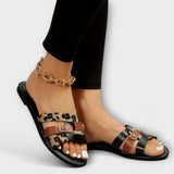 Mona – Sandály s leopardím vzorem