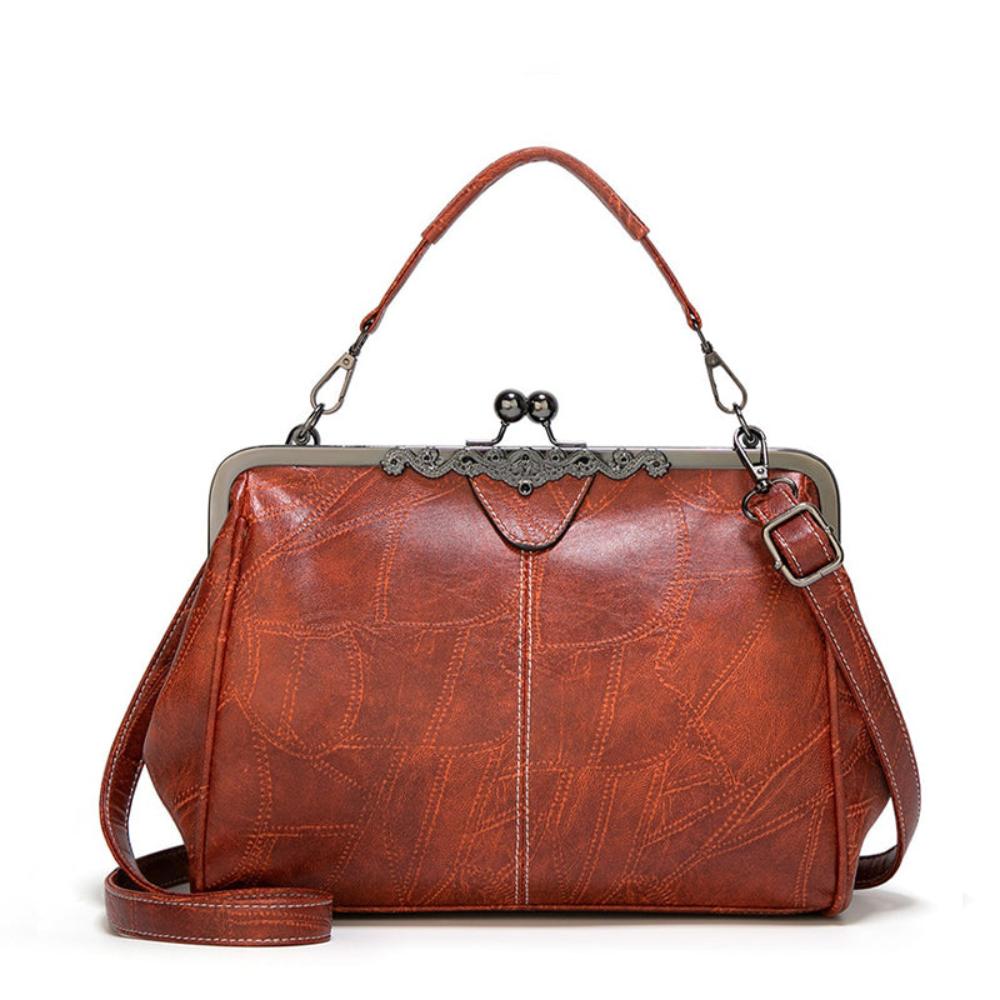 Mila — Vintage Taška s Elegantním Uzávěrem