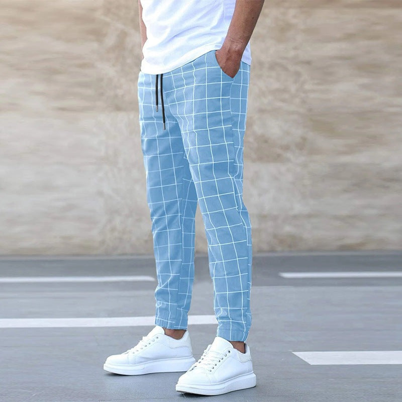 Shane | Elegantní Kárované Jogger Kalhoty