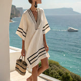 Margareta – Minimalist Azure Kaftan Dress